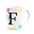 Caneca Floral Garden - Inicial do nome letra F - 325ml - Imagem 2