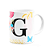 Caneca Floral Garden - Inicial do nome letra G - 325ml - Imagem 2
