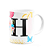 Caneca Floral Garden - Inicial do nome letra H - 325ml - Imagem 2