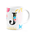 Caneca Floral Garden - Inicial do nome letra J - 325ml - Imagem 2
