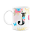 Caneca Floral Garden - Inicial do nome letra J - 325ml - Imagem 1