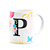 Caneca Floral Garden - Inicial do nome letra P - 325ml - Imagem 2
