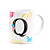 Caneca Floral Garden - Inicial do nome letra Q - 325ml - Imagem 2