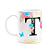 Caneca Floral Garden - Inicial do nome letra T - 325ml - Imagem 1