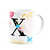 Caneca Floral Garden - Inicial do nome letra X - 325ml - Imagem 2
