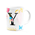 Caneca Floral Garden - Inicial do nome letra Y - 325ml - Imagem 2