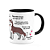 Caneca Dog - Meu Husky siberiano, melhor pessoa! B-black M2 - Imagem 2