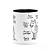 Caneca Dog - Meu Husky siberiano, melhor pessoa! B-black M3 - Imagem 3