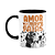 Caneca - Amor de quatro patas - Cachorro Beagle - B-black - Imagem 1