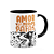 Caneca - Amor de quatro patas - Border Collie - B-black - Imagem 2