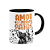 Caneca - Amor de quatro patas - Buldogue francês - B-black - Imagem 2