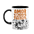 Caneca - Amor de quatro patas - Buldogue inglês - B-black - Imagem 1