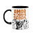 Caneca - Amor de quatro patas - Chihuahua - B-black - Imagem 1