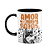 Caneca - Amor de quatro patas - Husky - B-black - Imagem 1