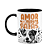 Caneca - Amor de quatro patas - Jack Russell - B-black - Imagem 1