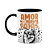 Caneca - Amor de quatro patas - Lulu Spitz - B-black - Imagem 1