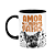 Caneca - Amor de quatro patas - Pastor alemão - B-black - Imagem 1