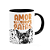 Caneca - Amor de quatro patas - Pastor alemão - B-black - Imagem 2