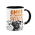 Caneca - Amor de quatro patas - Pug - B-black - Imagem 2