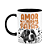 Caneca - Amor de quatro patas - São Bernardo - B-black - Imagem 1