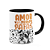 Caneca - Amor de quatro patas - Schnauzer - B-black - Imagem 2