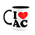 Caneca I Love AC - Acre - 325ml - B-black - Imagem 1