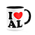 Caneca I Love AL - Alagoas - 325ml - B-black - Imagem 2