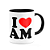 Caneca I Love AM - Amazonas - 325ml - B-black - Imagem 2