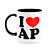 Caneca I Love AP - Amapá - 325ml - B-black - Imagem 1