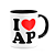 Caneca I Love AP - Amapá - 325ml - B-black - Imagem 2