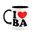 Caneca I Love BA - Bahia - 325ml - B-black - Imagem 1