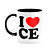 Caneca I Love CE - Ceará - 325ml - B-black - Imagem 1