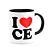Caneca I Love CE - Ceará - 325ml - B-black - Imagem 2