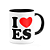 Caneca I Love ES - Espírito Santo - 325ml - B-black - Imagem 2