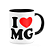 Caneca I Love MG - Minas gerais - 325ml - B-black - Imagem 2
