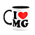 Caneca I Love MG - Minas gerais - 325ml - B-black - Imagem 1