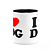 Caneca Pet - I Love DOG - 325ml - B-black - Imagem 3