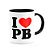 Caneca I Love PB - Paraíba - 325ml - B-black - Imagem 2