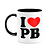 Caneca I Love PB - Paraíba - 325ml - B-black - Imagem 1