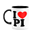 Caneca I Love PI - Piauí - 325ml - B-black - Imagem 1