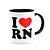 Caneca I Love RN - Rio de grande do norte - 325ml - B-black - Imagem 2