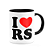 Caneca I Love RS - Rio de grande do sul - 325ml - B-black - Imagem 2