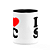 Caneca I Love SC - Santa Catarina - 325ml - B-black - Imagem 3