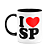 Caneca I Love SP - São Paulo - 325ml - B-black - Imagem 1