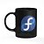 Caneca Geek Linux - Fedora Linux - Preta (SALDO) - Imagem 1