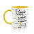 Caneca - Vovó prepara o colinho, estou a caminho! B-yellow - Imagem 1