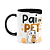 Caneca Flork Pais - Pai de pet - Gato - B-black - Imagem 1
