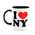 Caneca I Love NY - Nova York - 325ml - B-black (Saldo) - Imagem 1