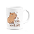 Caneca Divertida Capivaras - Tô indo, mas sem vontade! - Imagem 2
