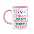 Caneca Professora - Uma professora incrível é assim - B-pink - Imagem 1